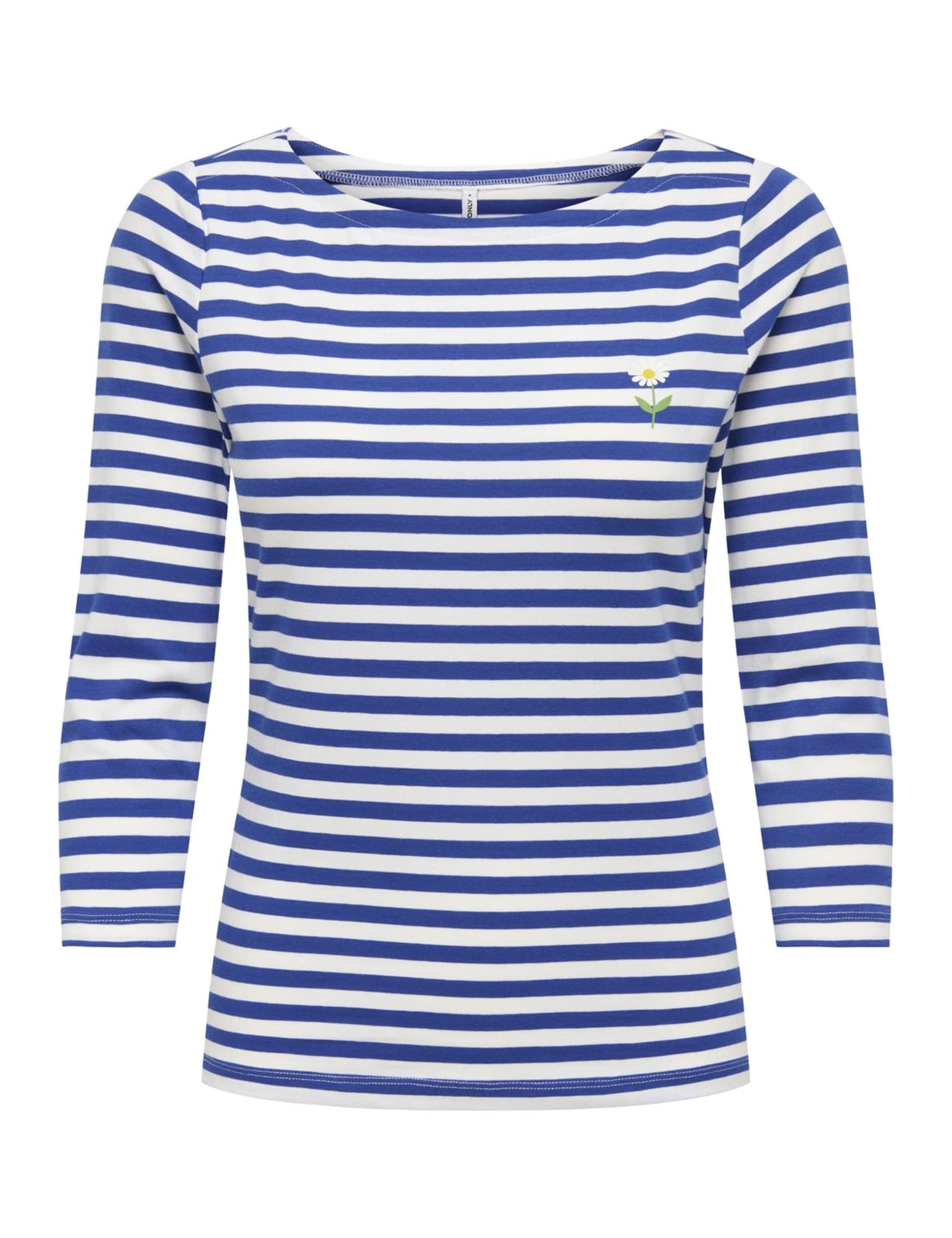 ONLY Womens Onlfifi 3/4 Printed Top Cs JRS, Cloud Dancer, XS UK
