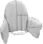 High Chair Cushion, New Type High Chair Cover Pad/pad for High Chair,highchair Cushion for IKEA Antilop Highchair,Built-in Inflatable Cushion,Baby Sitting More Comfortable (Gray Stripes)