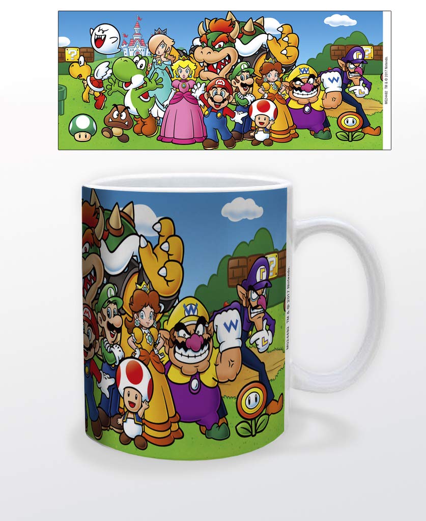 Pyramid AmericaSuper Mario Characters Mug -11 oz. Ceramic Mug for Coffee, Cocoa & Tea Drinks - Perfect Addition to Your Kitchen, Office, Room or Gaming Desk