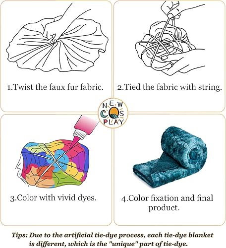 Miniatura 6 de NEWCOSPLAY - Manta de piel sintética súper suave con respaldo de sherpa, manta decorativa cálida y acogedora para habitación, sofá y piso (Gruesa -