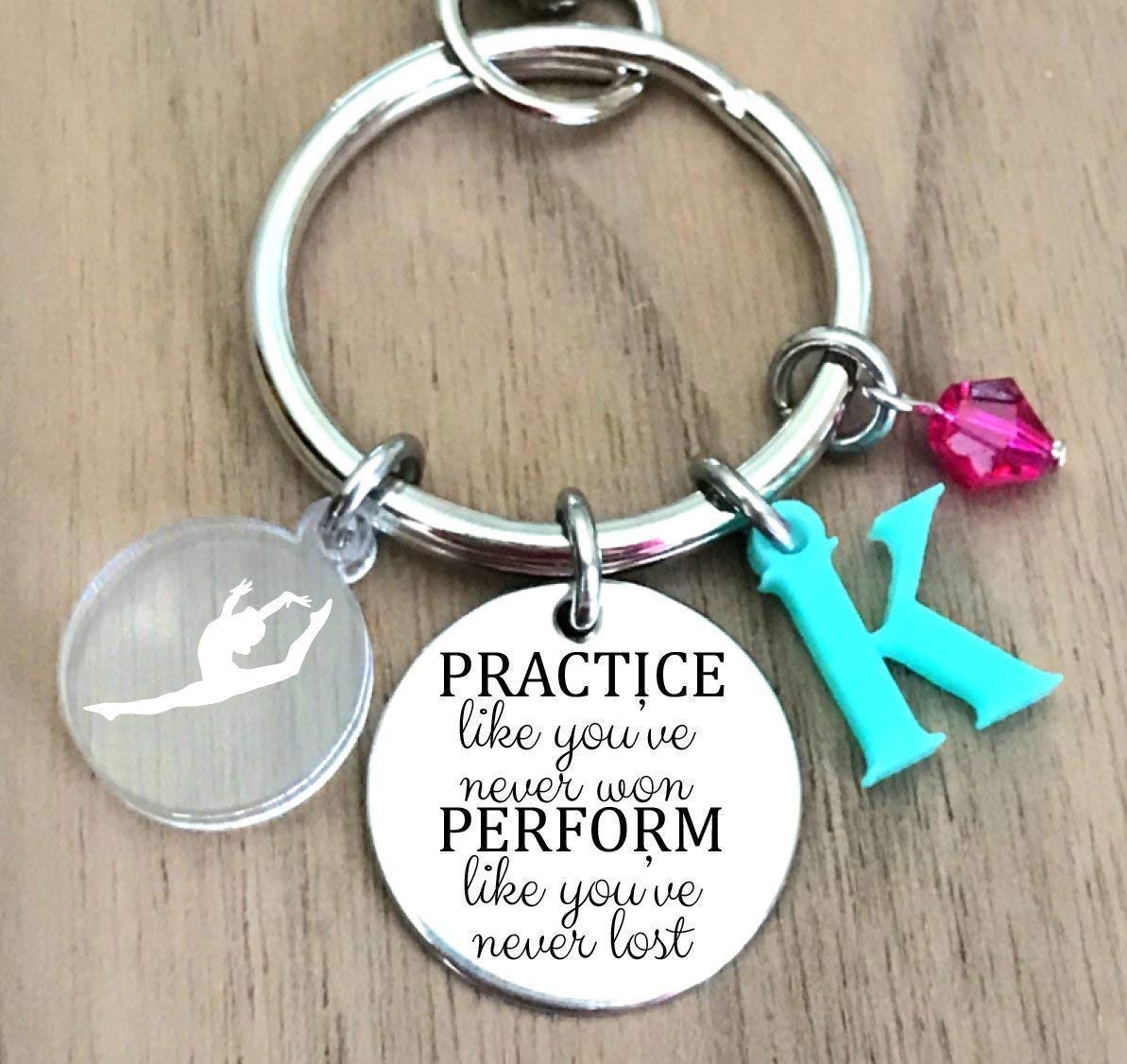 Gymnastics Keychain, Gymnastics Key Chain, Gymnast Keychain, Gymnast Keyring, Gymnast Key Ring, Gymnastics Gift,Gymnast Gift,Sports Keychain : Handmade Products