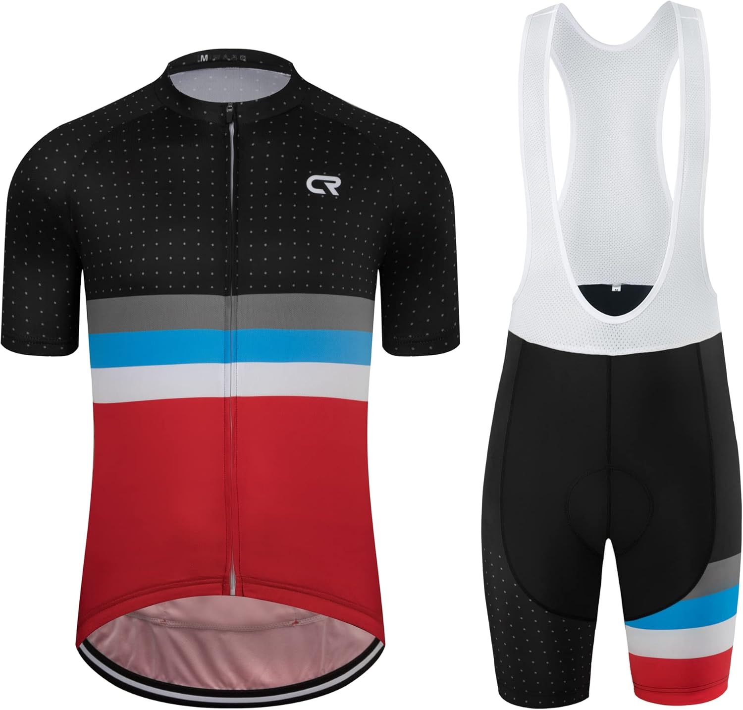Coconut Ropamo CR - Conjunto de camiseta de ciclismo para hombre de manga corta Jersye kits de ciclismo pantalones cortos con acolchado 3D