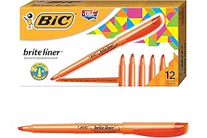 BIC Brite Liner Highlighters: The Ultimate Orange Luminary