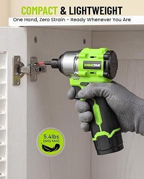 Robustrue 16.8V Cordless Brushless Impact Driver Kit 1/4