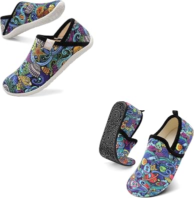 Spesoul Slippers for Women Furry Indoor House Shoes Set of 2 Pairs Size 8-9 Women
