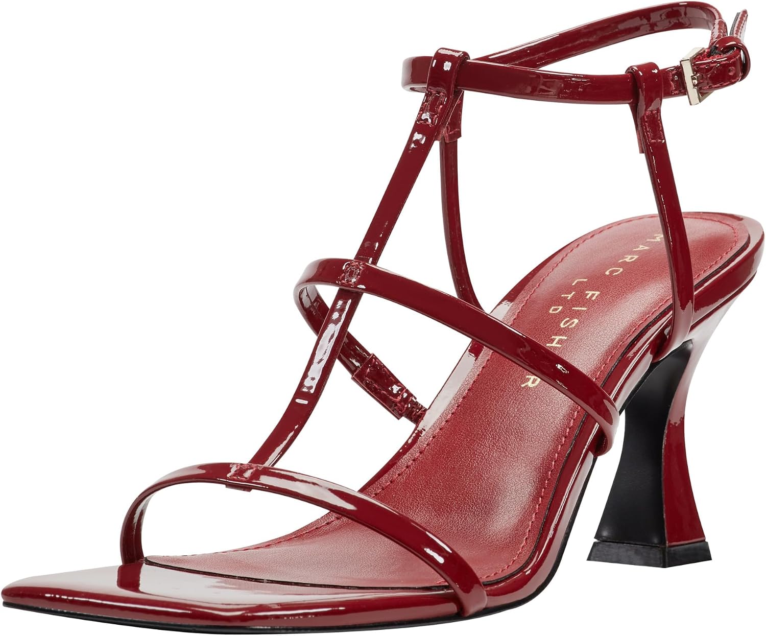 Marc Fisher LTD Dennie Heeled Sandals – Square Toe, Tapered Heel, Natural Leather, Women’s Size 7 - View #5