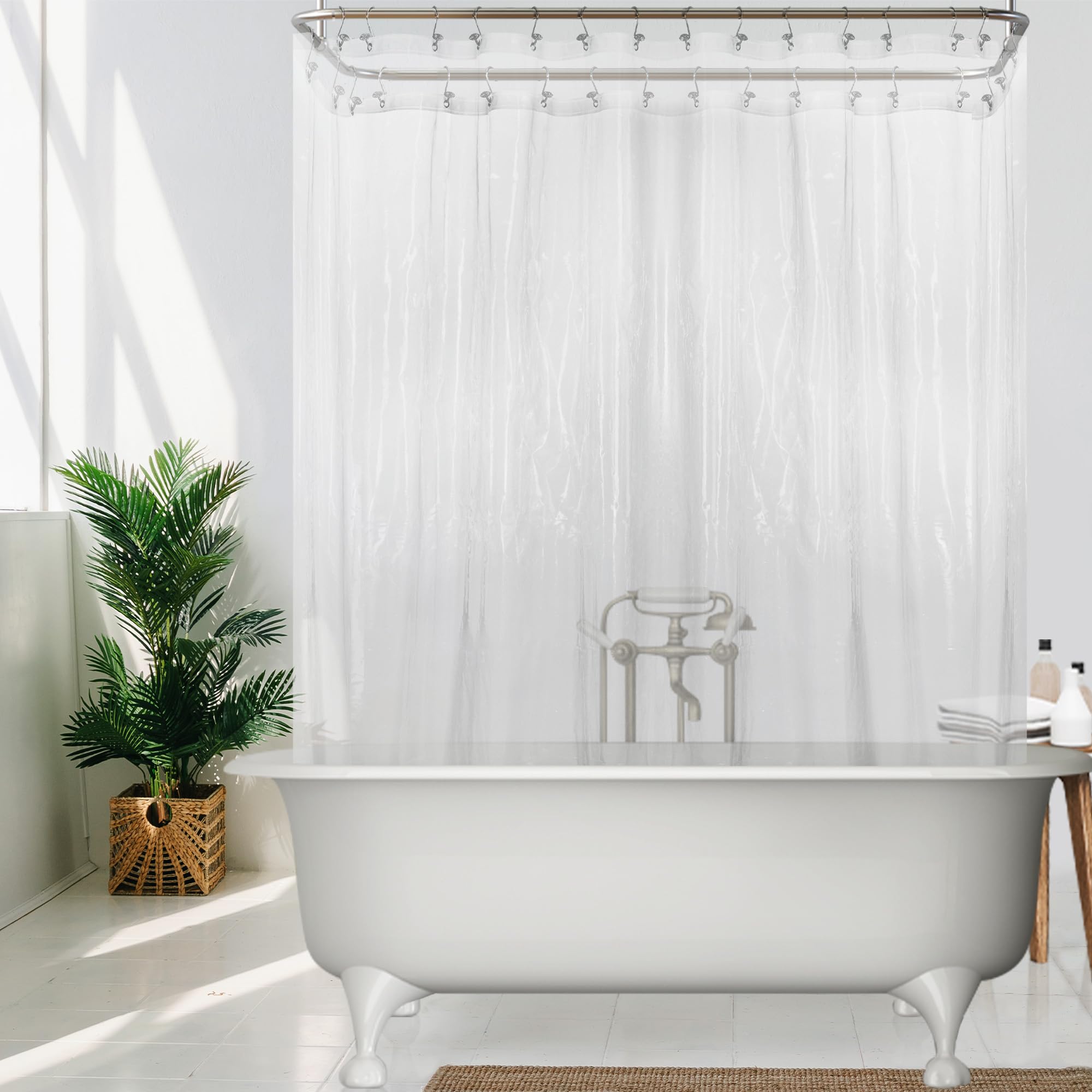 Curtain Over Clawfoot Tub Marble Clawfoot Tub Shower Curtain Liner