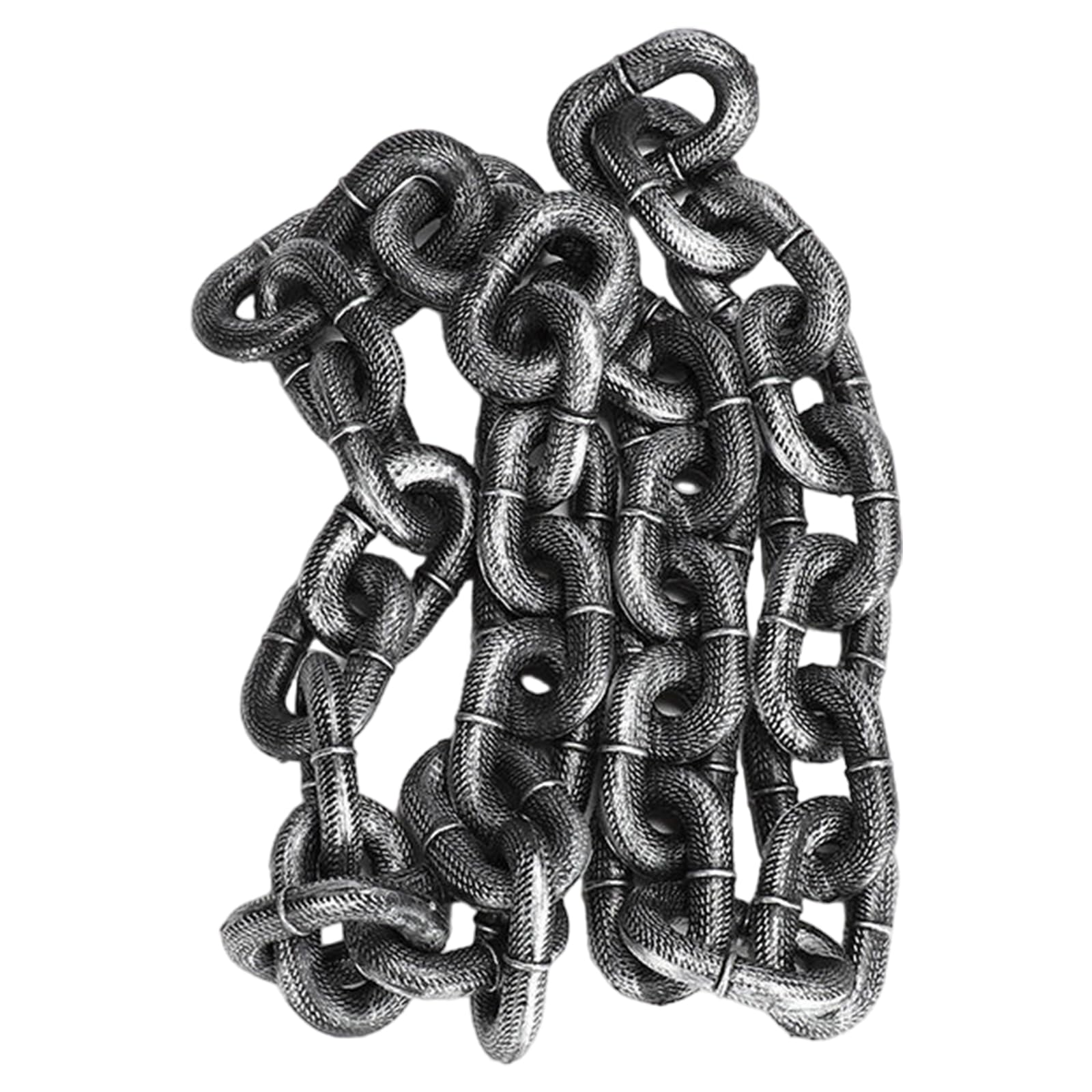 XBOKA Simulation Iron Chain Pet Leash for Small Dogs Light in Weight False Iron Chain Dog Leash Short Video Props