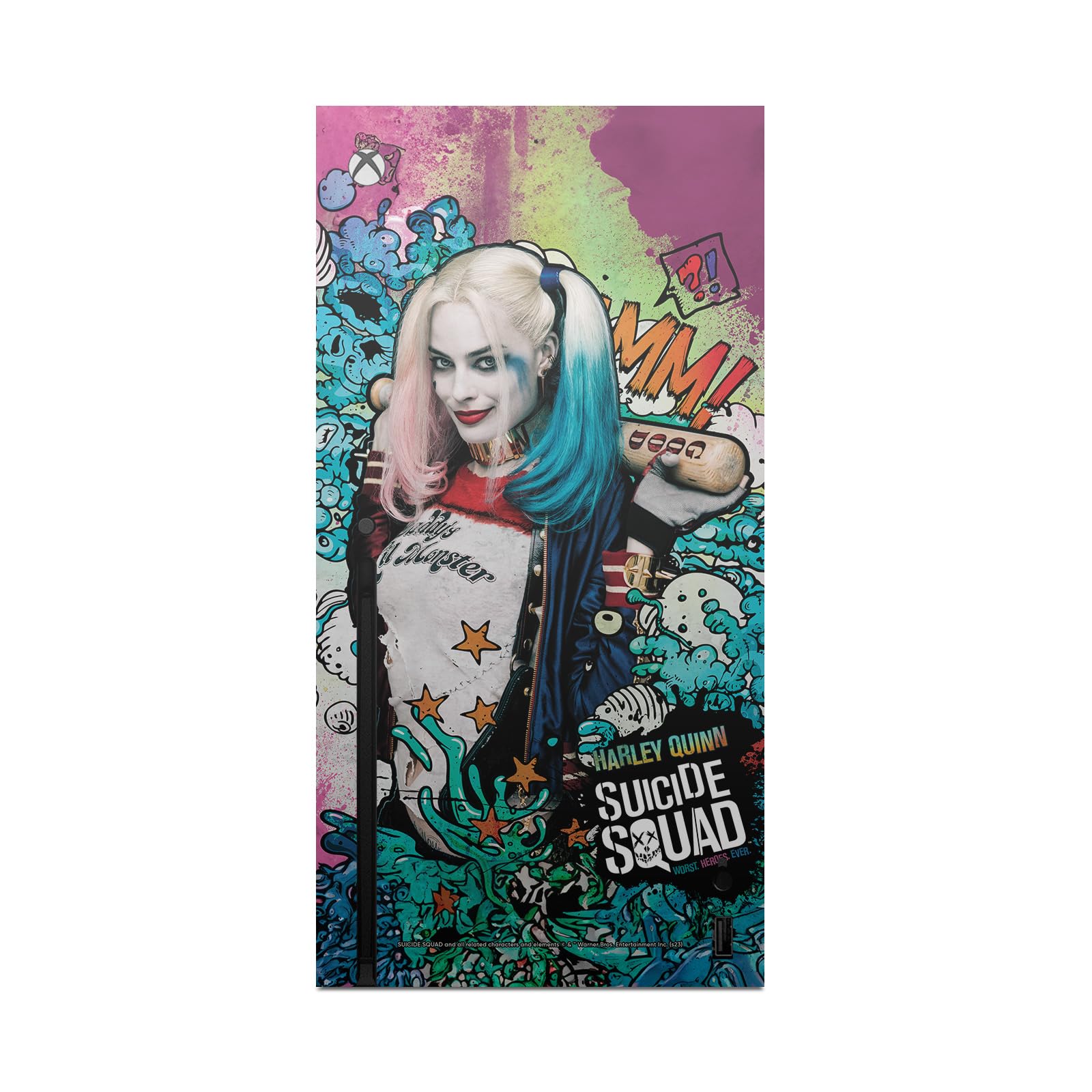Head Case Designs sous Licence Officielle Suicide Squad 2016 Affiche Harley Quinn Graphiques Vinyle Autocollant De Jeu Peau Autocollant Compatible avec Xbox Series X Console and Controller Bundle