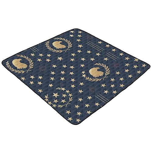 Miniatura 2 de Tapete de gimnasio y actividades para bebés con patrón de día de la independencia de alta calidad, para interiores y exteriores, acogedora y