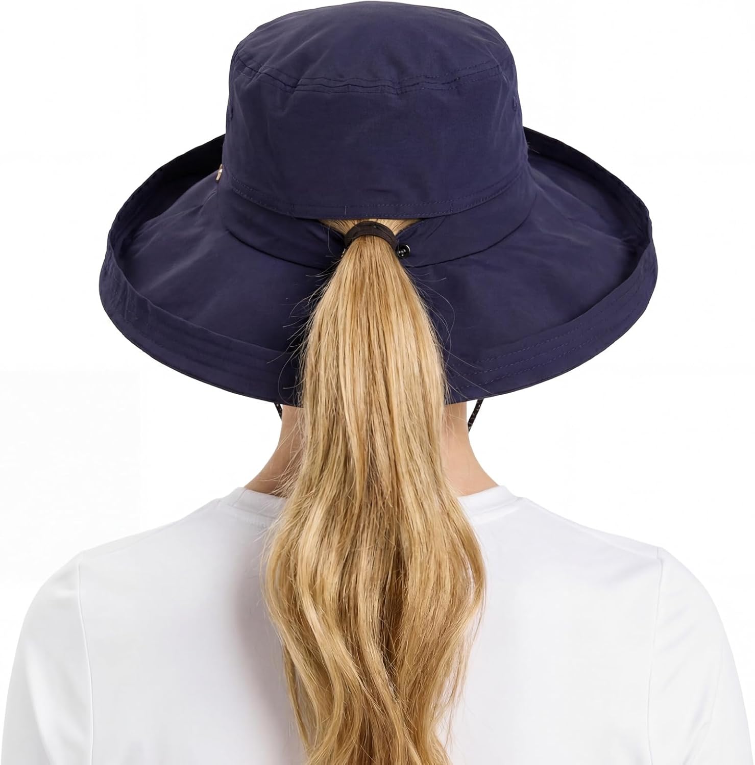 TOP-EX UVCoolix™ Cooling Sun Hat Women Ponytail Hole UPF 50+ Wide Brim Water Resistant Breathable Packable Hiking Beach