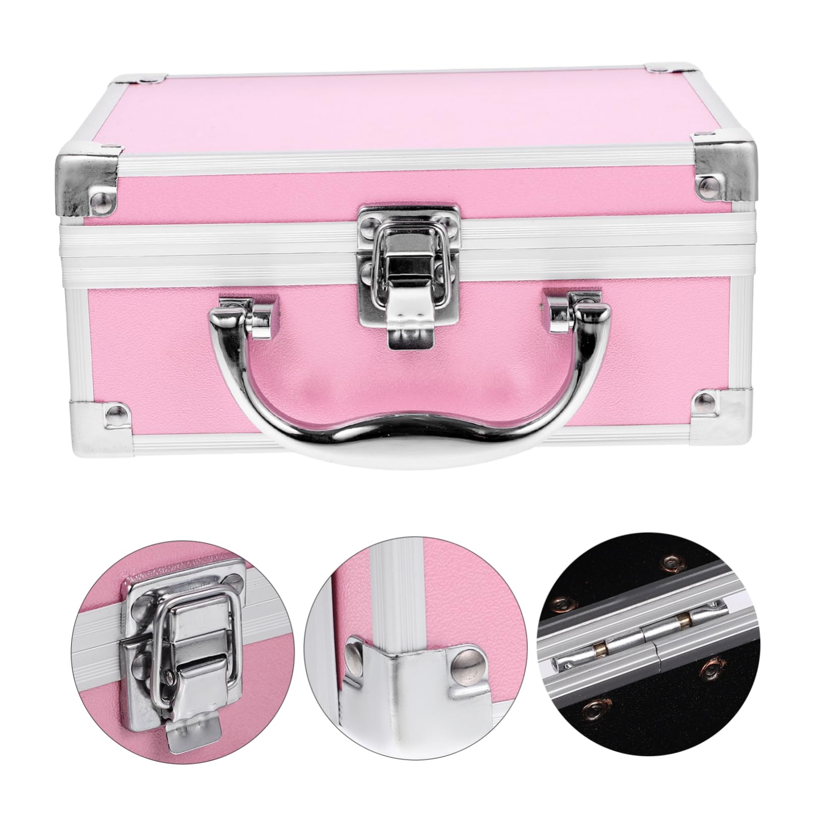MAGICLULU Valigetta Per Cosmetici in Lega Di Alluminio Organizer Per Trucco Da Viaggio Scatola Per Trucco Ampio Spazio Custodia Per Strumenti Leggera e Portatile