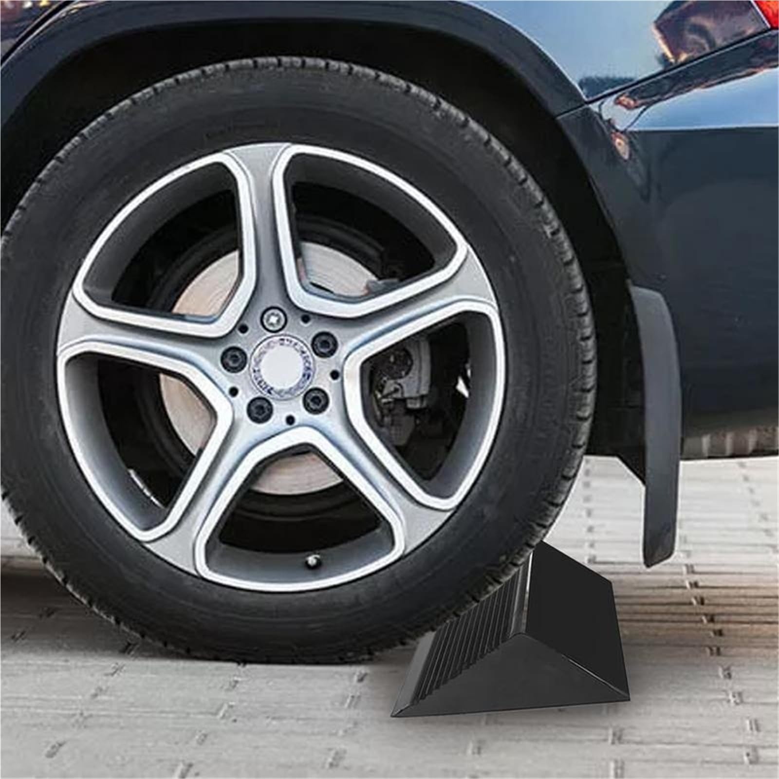 Wohnmobil Radkeile 1 Stück RV-Unterlegkeil, Hochleistungs-Unterlegkeil mit Rutschfester Unterseite, Reifenstopper Griff for Autos, LKWs, Motorräder(17x15x10)