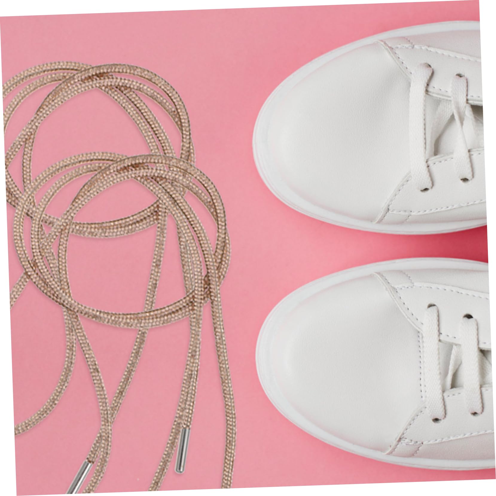 8piezas Cordones Decorativos Brillantina Accesorios Elegantes Para Zapatillas De Mujer Champán