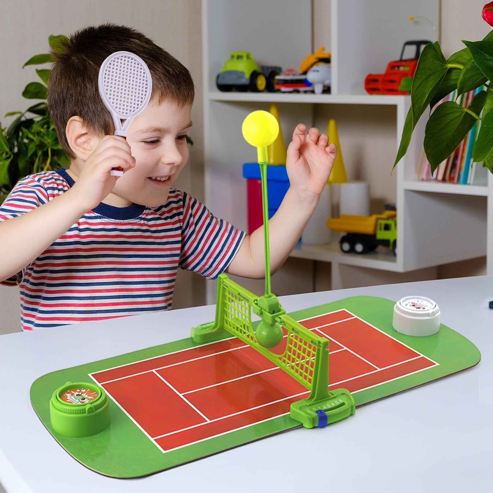Jeu de Tennis pour | Jeux Familiaux De Tennis - Jouet Interactif pour Deux Joueurs sur Table pour Garçons Et Filles Salon Jeu en Plaisir Familial