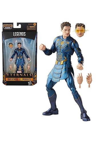Hasbro Marvel Legends Series La Eterna Ikaris de 6 Pulgadas Figura de Acción Juguete, Incluye 3 Accesorios, Edades 4 y Más