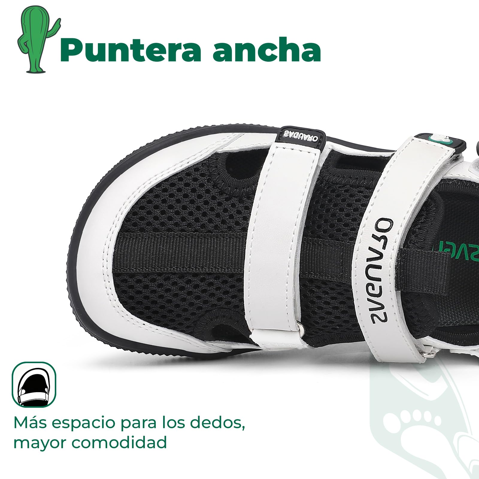 SAGUARO Niño Sandalias Barefoot Cangrejeras - Puntera Cerrada & Puntera ancha, 25-36 - 5