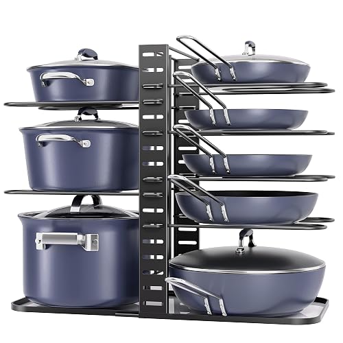 ORDORA Pots and Pans Organizer Under Cabinet 14.55" Height, Adjustable
