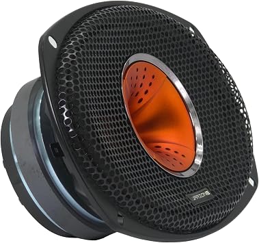 Warzone WZ69Si 6x9-Inch Mid-Range + Driver Speaker, 1200W Max, 4 Ohms, 30oz Magnet, Black Steel Basket with Aluminum Dome Tweeter for Car Audio Single