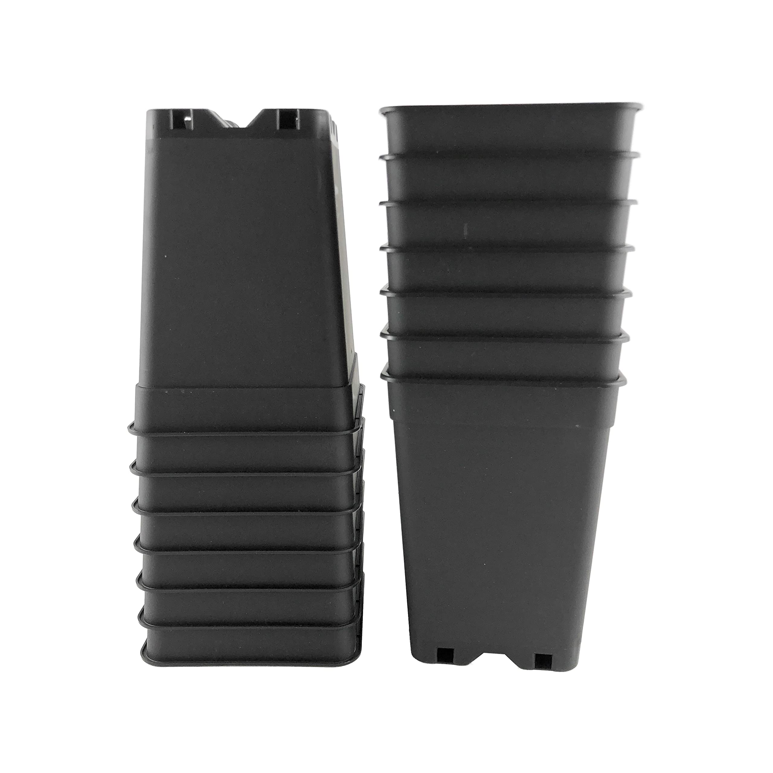 50 x Stück 1 L Anzuchttöpfe 10,3 x 10,3 x 13,7 cm vierkant Blumentöpfe klein Vorzuchttöpfe aus PP Kunststoff für Pflanzen Topf Aufzuchttöpfe Pflanztöpfe Tomaten Pflanztopf Anzucht