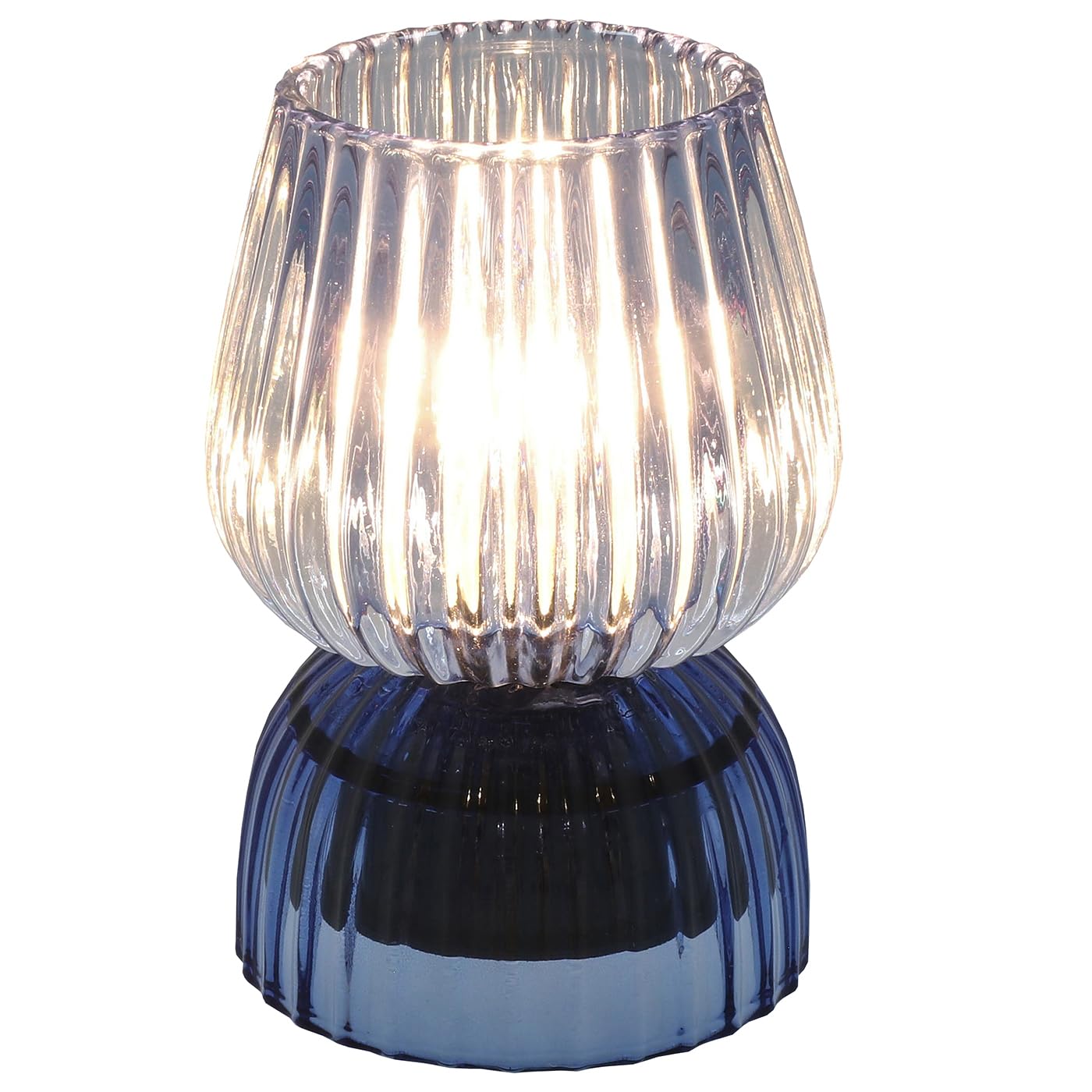 Shudehill Giftware Posh LED Lamp in Ball and Tube Designs - Blue, Gold, Grey, Green and More Colours! (Ball Blue)
