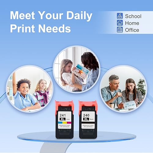 Miniatura 7 de PG-240 XLCL-241 XL Cartuchos de tinta de repuesto para Canon 240XL 241XL Combo Pack 240 241 para impresora Canon PIXMA MG3620 TS5120 MG3520 MG3600