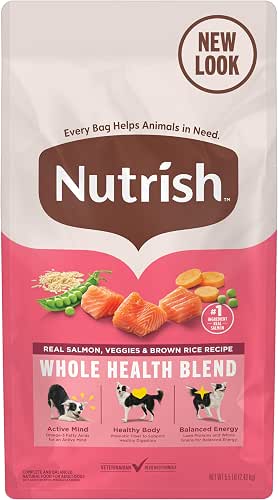 Nutrish Real Salmon, Veggies & Brown Rice Recipe Whole Health