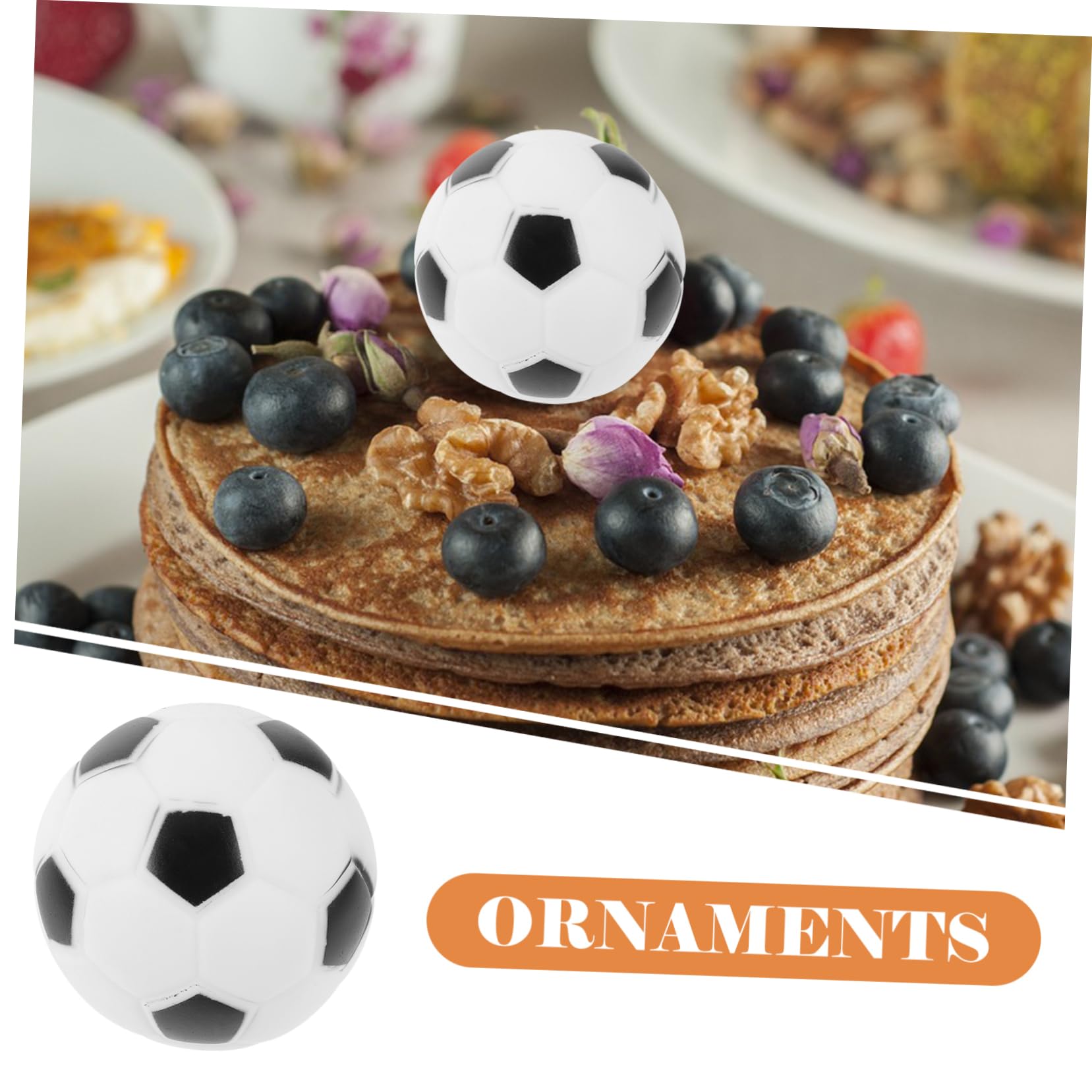 3 Set di Decorazioni per Torte A Tema Calcio Decorazioni per Feste A Tema Calcio Decorazioni per Torte per Compleanno Baby Shower 6 Pezzi * 3