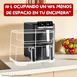 Moulinex Air Fryer Crispy Stack, 10 L, design compact, 2 tiroirs verticaux 6L et 4L, 7 programmes intuitifs, synchronisation des cuissons, Noir EZ7528F0 - 2