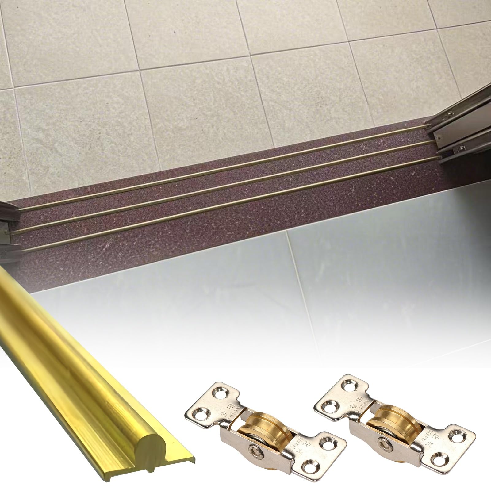 Kit rail de porte coulissante pour créer une ambiance chaleureuse style porte de grange