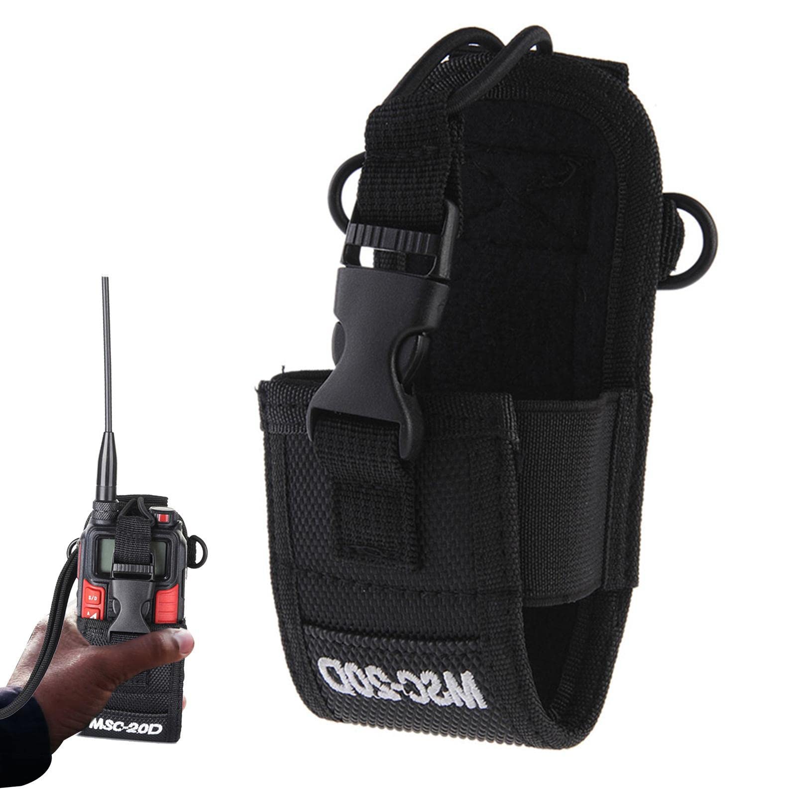 ZONTO Funda de Radio Nailon Ajustable para Walkie Talkie