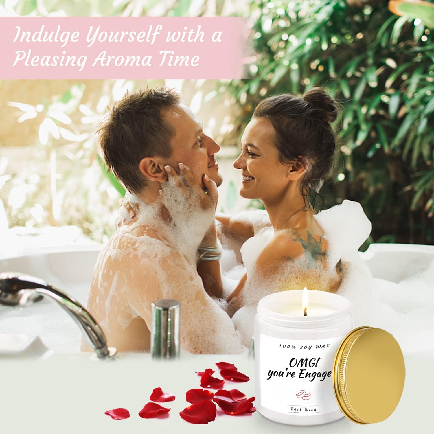 Engagement Gifts for Couples, Engagement Gifts for Newly Engaged Couples, Cool Wine Engaged Tumbler Gift Set, Fiance Fiancee Gifts for Him and Her Girlfriend Boyfriend, Newlywed Wedding Gifts - Image 4