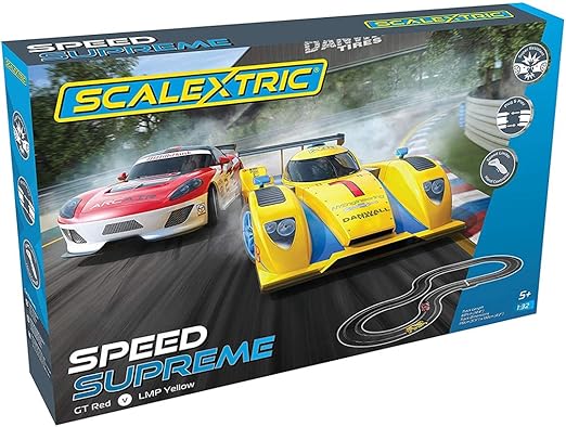 Scalextric Speed Supreme GT vs. LMP 1:32 Slot Car Race Track Set C1420T