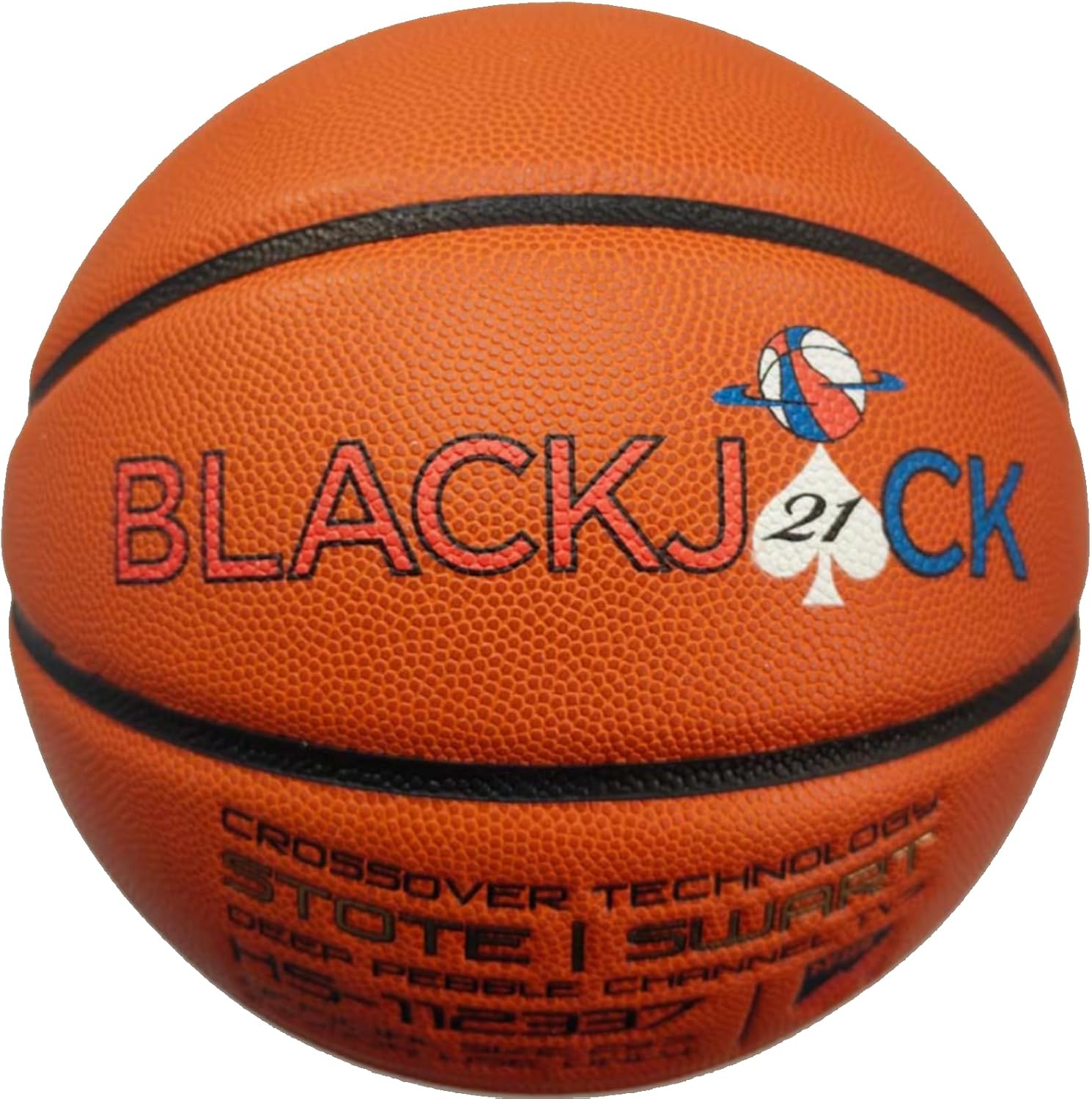 The G.O.A.T. Blackjack Special Edition Basketball, Game Useable with Street Ball DNA, Crossover Technology, Official Mens Size 29.5" or Women/Teen Size 28.5", Composite Leather