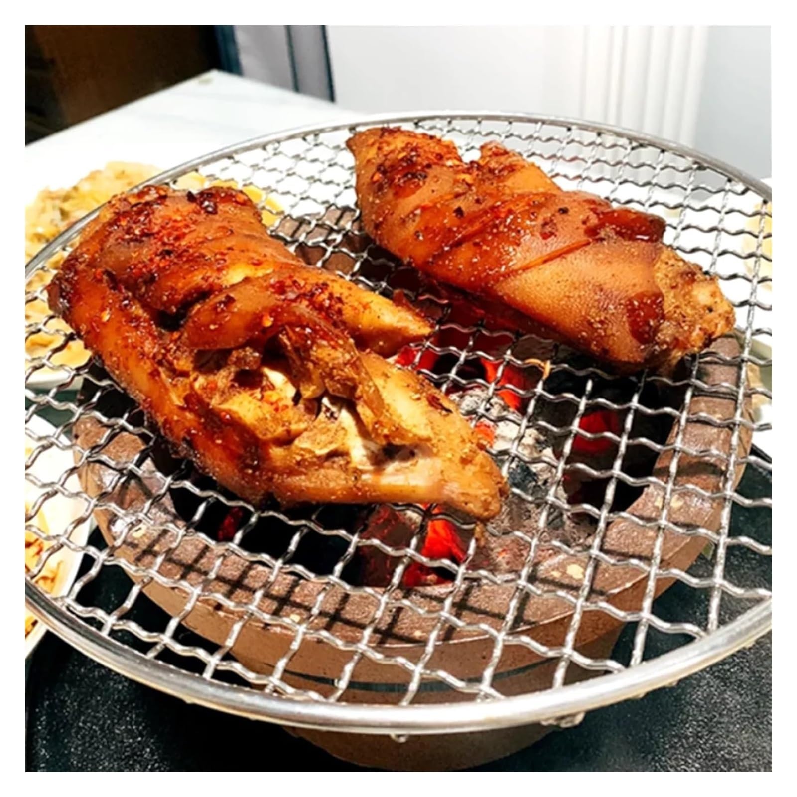 Griglia Per Barbecue In Acciaio Inox Antiaderente - 30x45 Cm, Resistente E Facile Da Pulire - Foto 6