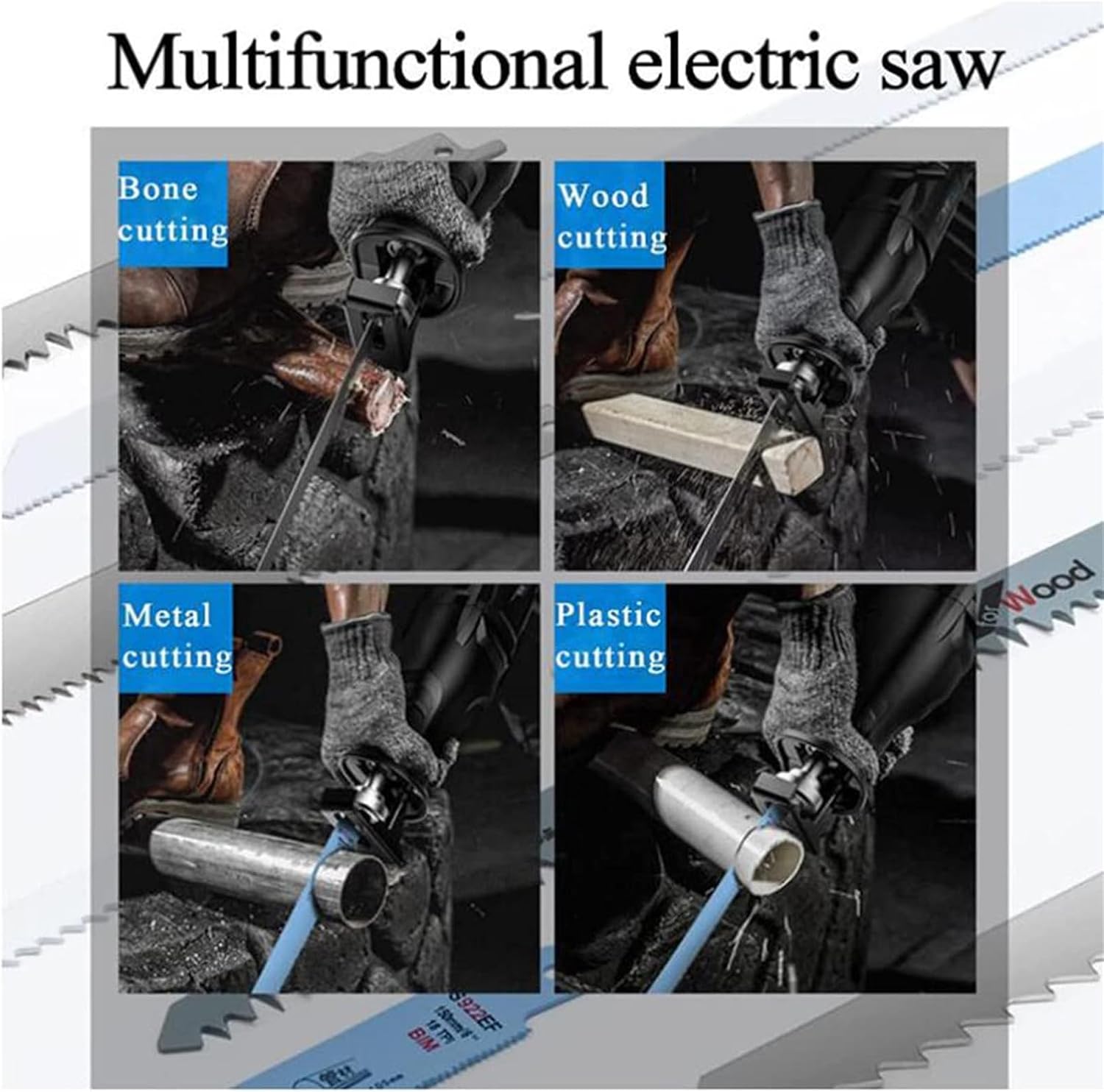 1300W Electric Bone Cutting Machine, Bher Bandsaw Meat Slicer for Restaurants, Ideal for Fish, Beef, and Pig's Hoof - Heavy Duty Electric Meat Cutter