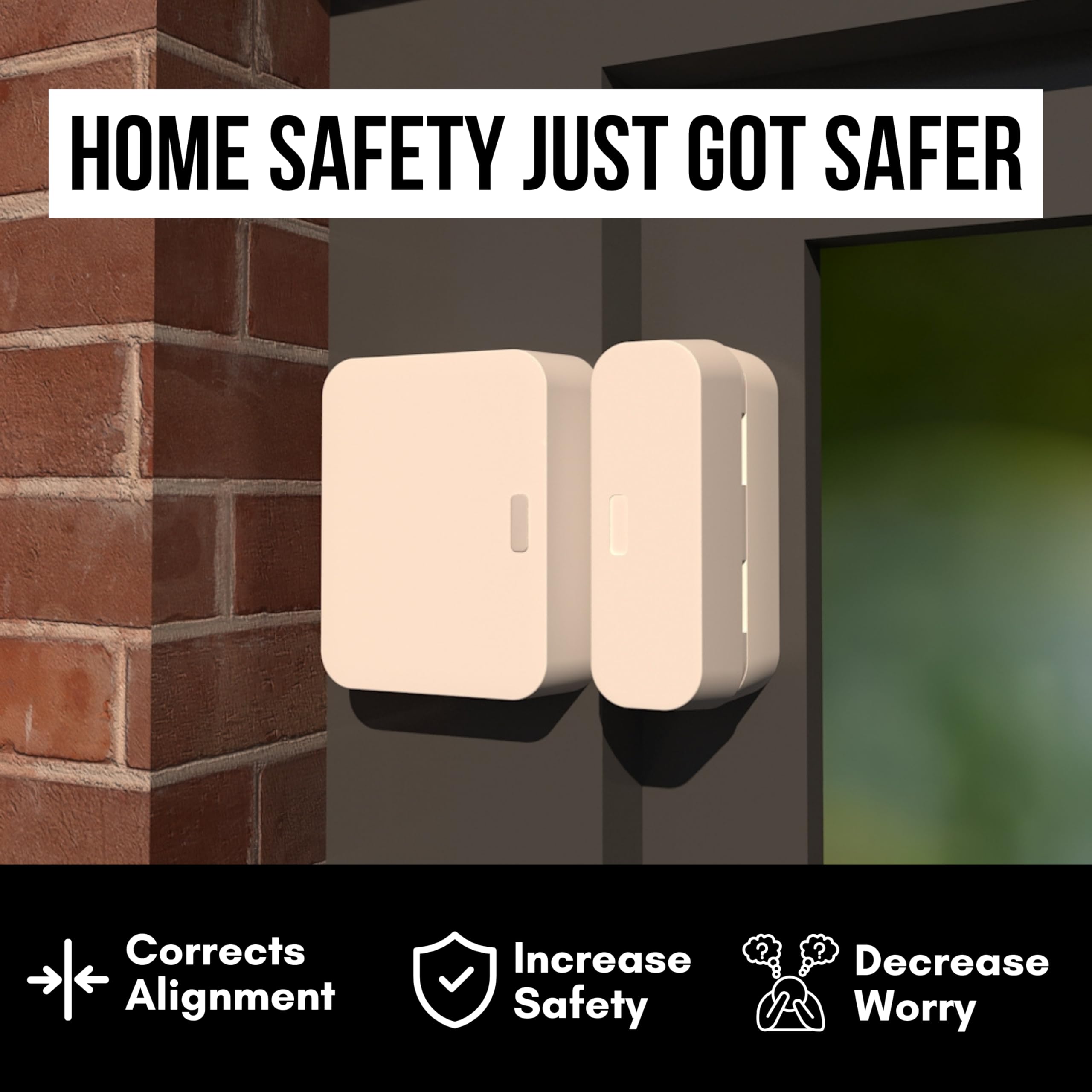 Rialzo sensore compatibile con SimpliSafe - Distanziatore sensore di contatto fai da te per sistemi di sicurezza domestica wireless SimpliSafe, sensori di movimento per cancelli, finestre, porte,