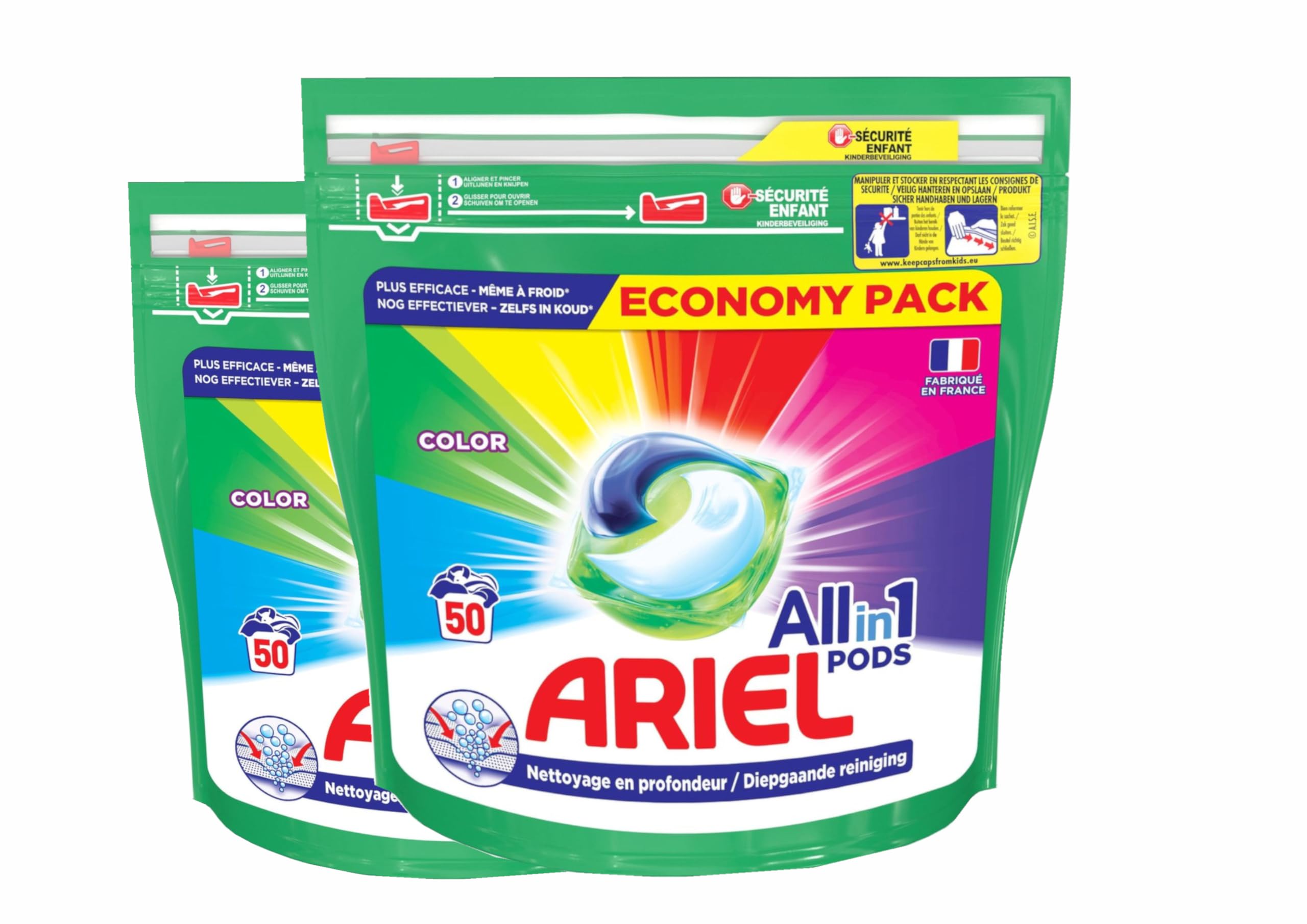 Ariel All-in-1 Pods Color - 2x50 lavados - Paquete económico