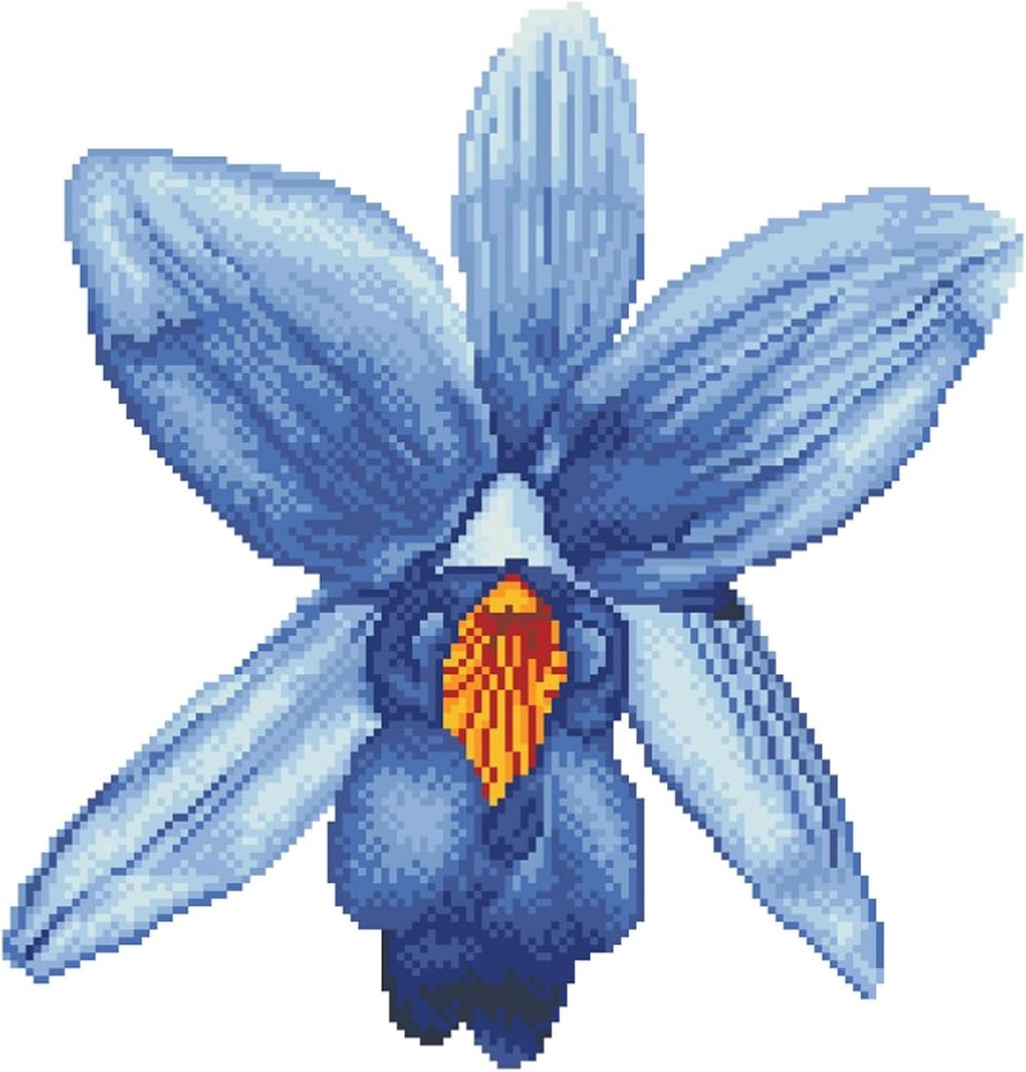 DIAMOND DOTZ Sparkle Garden Blue Pillow Floral Diamond Painting Kits for Adults - Diamond Art Kits a Relaxing Creative Craft Kit with Dotz Gems 17.7"x17.7"
