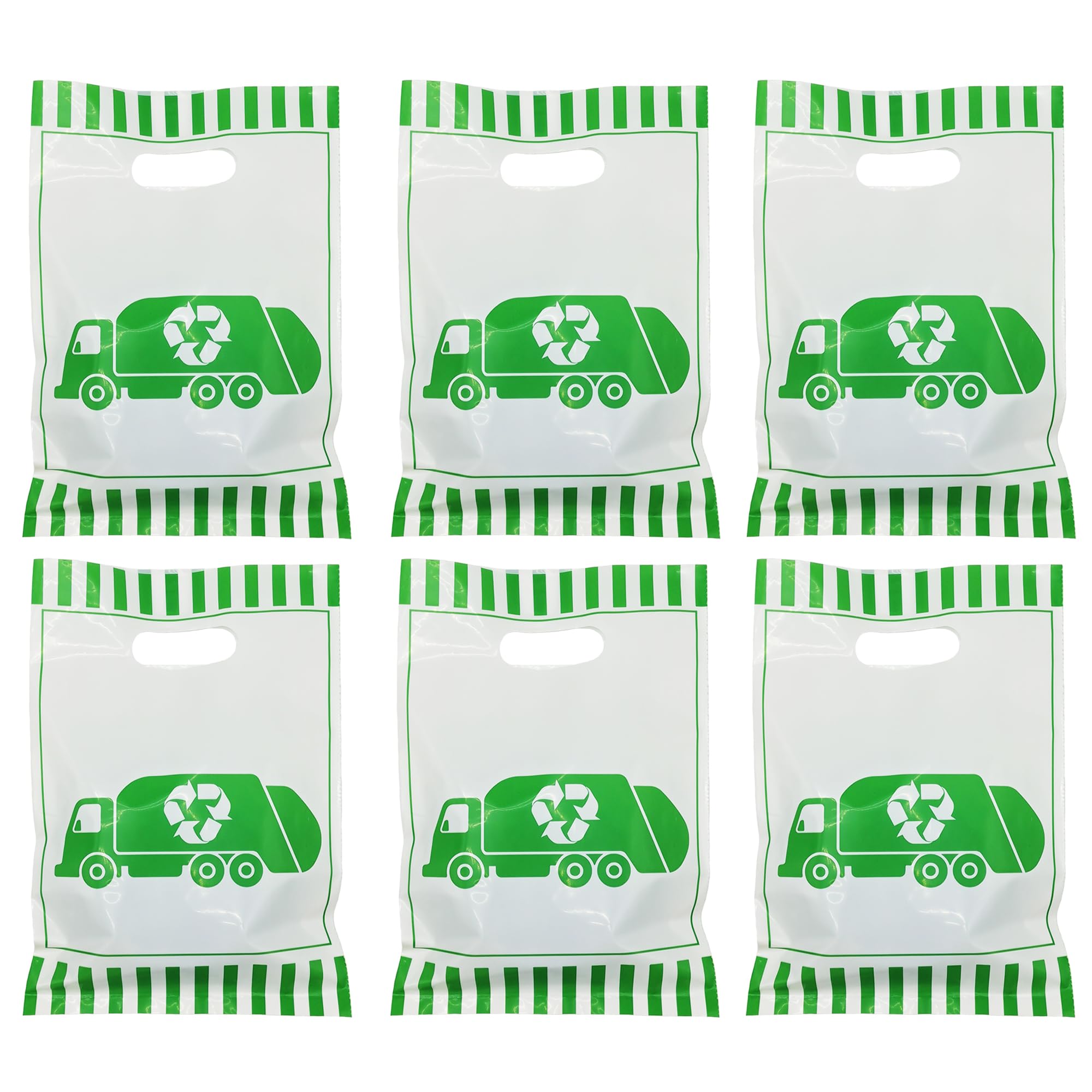 ATSMOICY 50 Garbage Truck Party Favors Goodie Bags, Rubbish Truck Themed Baby Shower Birthday Waste Management Recycling Party Supplies Decorations