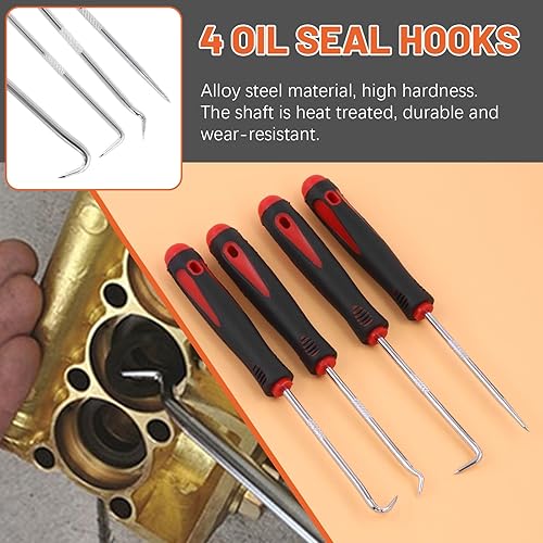 Miniatura 3 de Juego de 47 pistolas de remache de plástico, incluye 40 remaches ciegos de nailon negro, remachador de mano, herramienta de extracción de