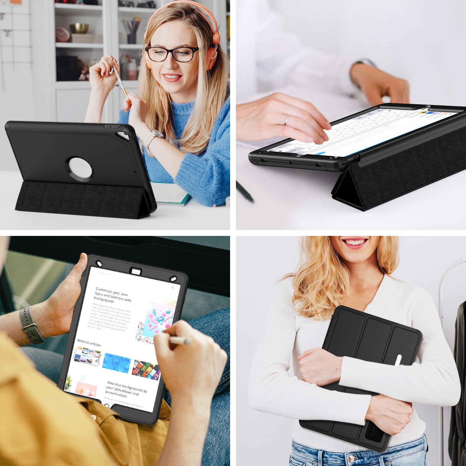 Dikoer Funda Para IPad 10.2, IPad 8.ª Generación 2020/iPad 7.ª Generación 2019, Funda