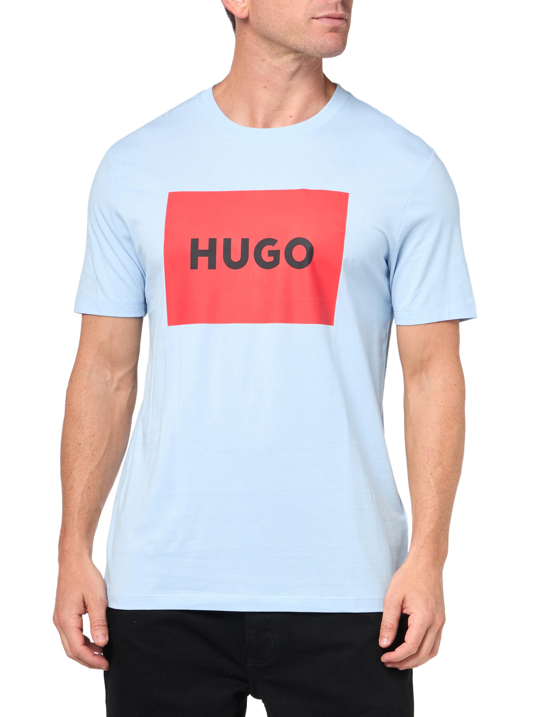 HUGO Men's Big Square Logo Short Sleeve T-Shirt