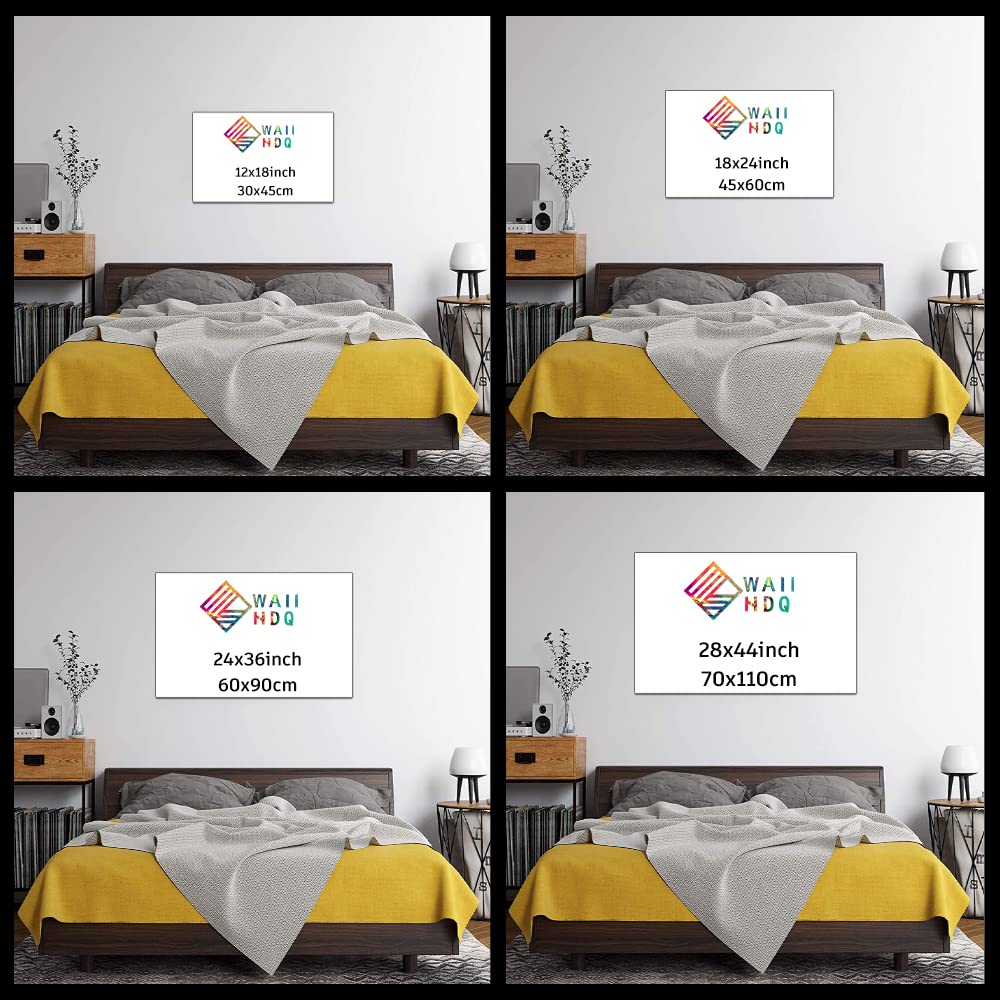 Flowers Birds Wall Art Abstract Print Canvas Home Decor Pictures 4 Panels Poster For Bedroom