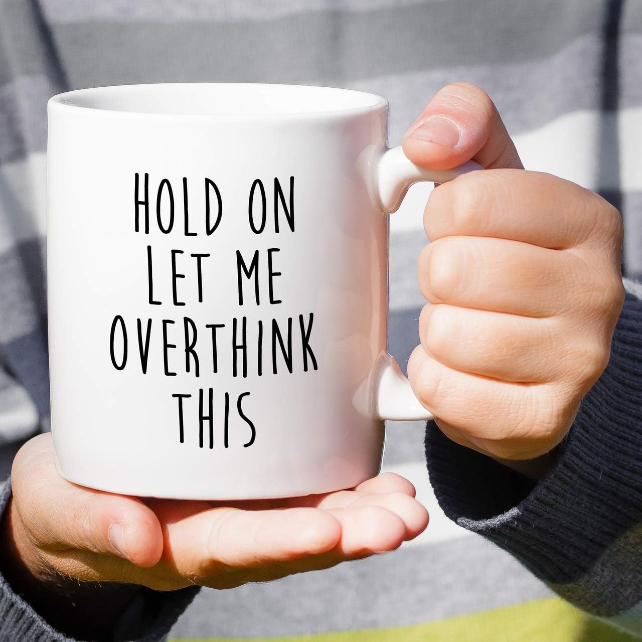 Retreez Funny Mug - Hold On Let Me Overthink This Introvert 11 Oz Ceramic Coffee Mugs - Funny, Sarcasm, Sarcastic, Inspirational, Office Work birthday gifts for him her friends, coworkers, bro, sis - Image 4