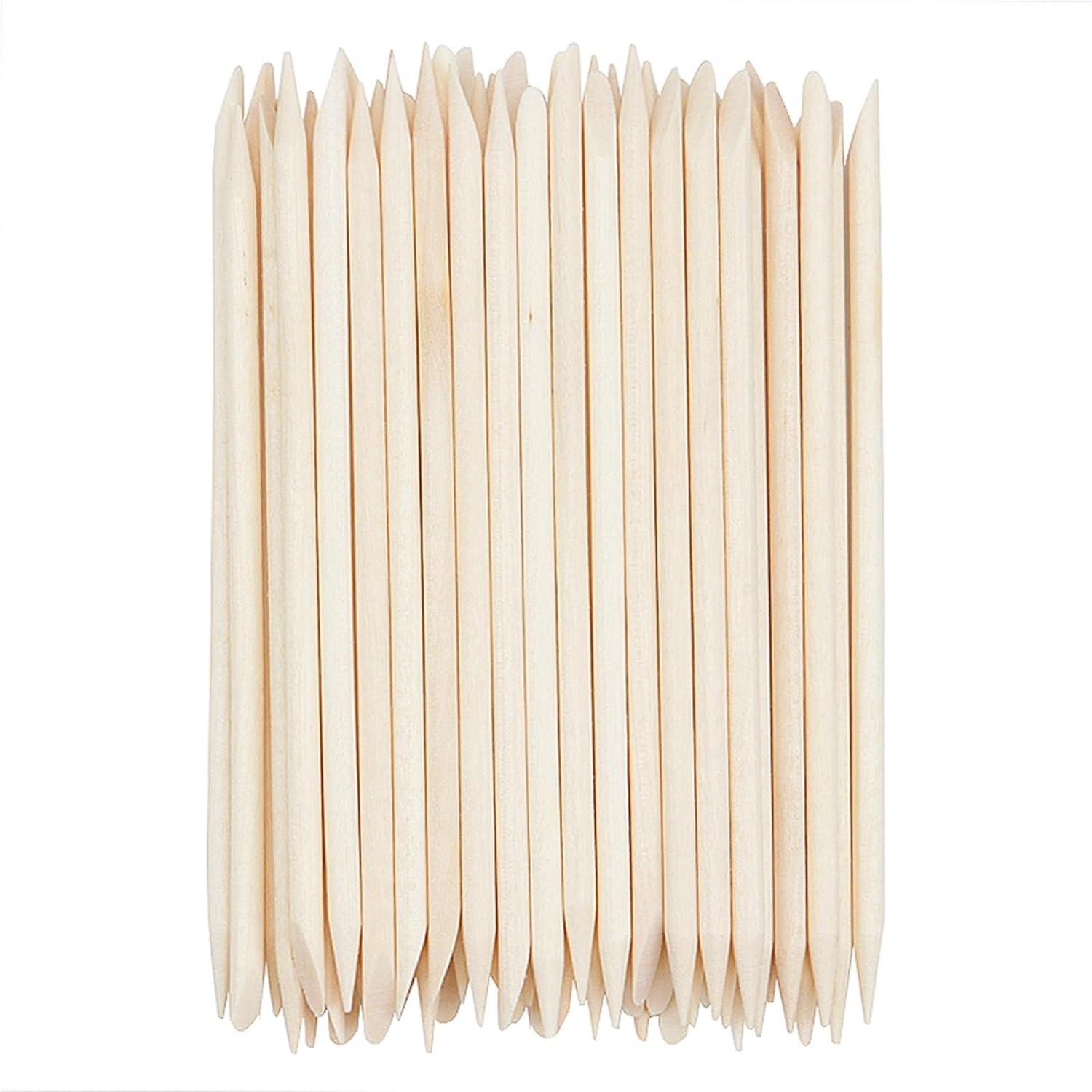 Wood Nail Sticks 800pcs Orange Wood Sticks Nail Art Cuticle Pusher Pedicure Manicure Duable-head For Salon Remover Care Tools