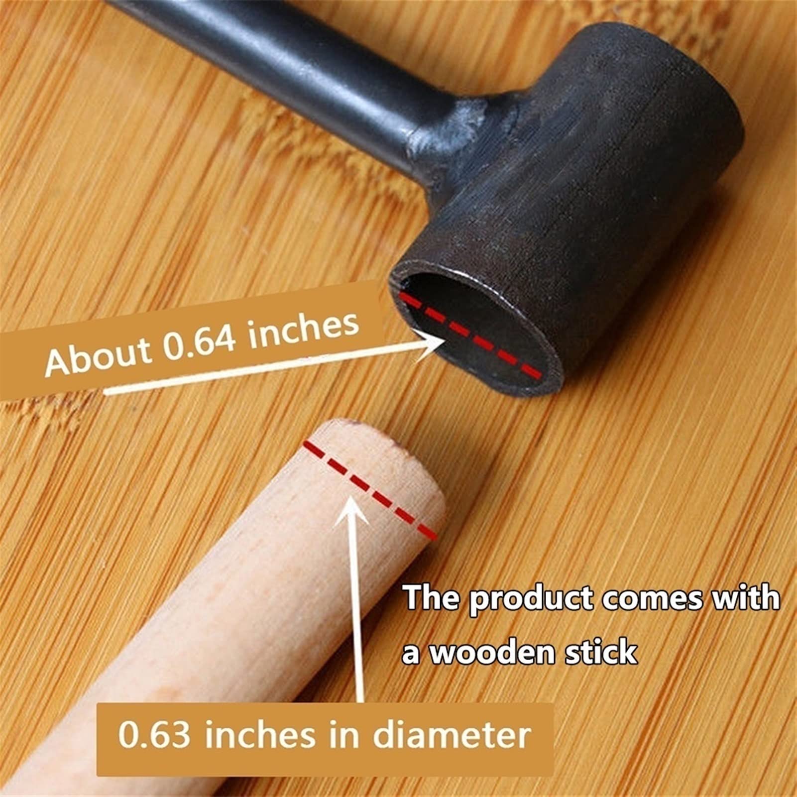 Tarière Manuelle Pour Bois - Multifonction Avec Manche En Bois - Pour Percer, Fixer Tentes, Survival