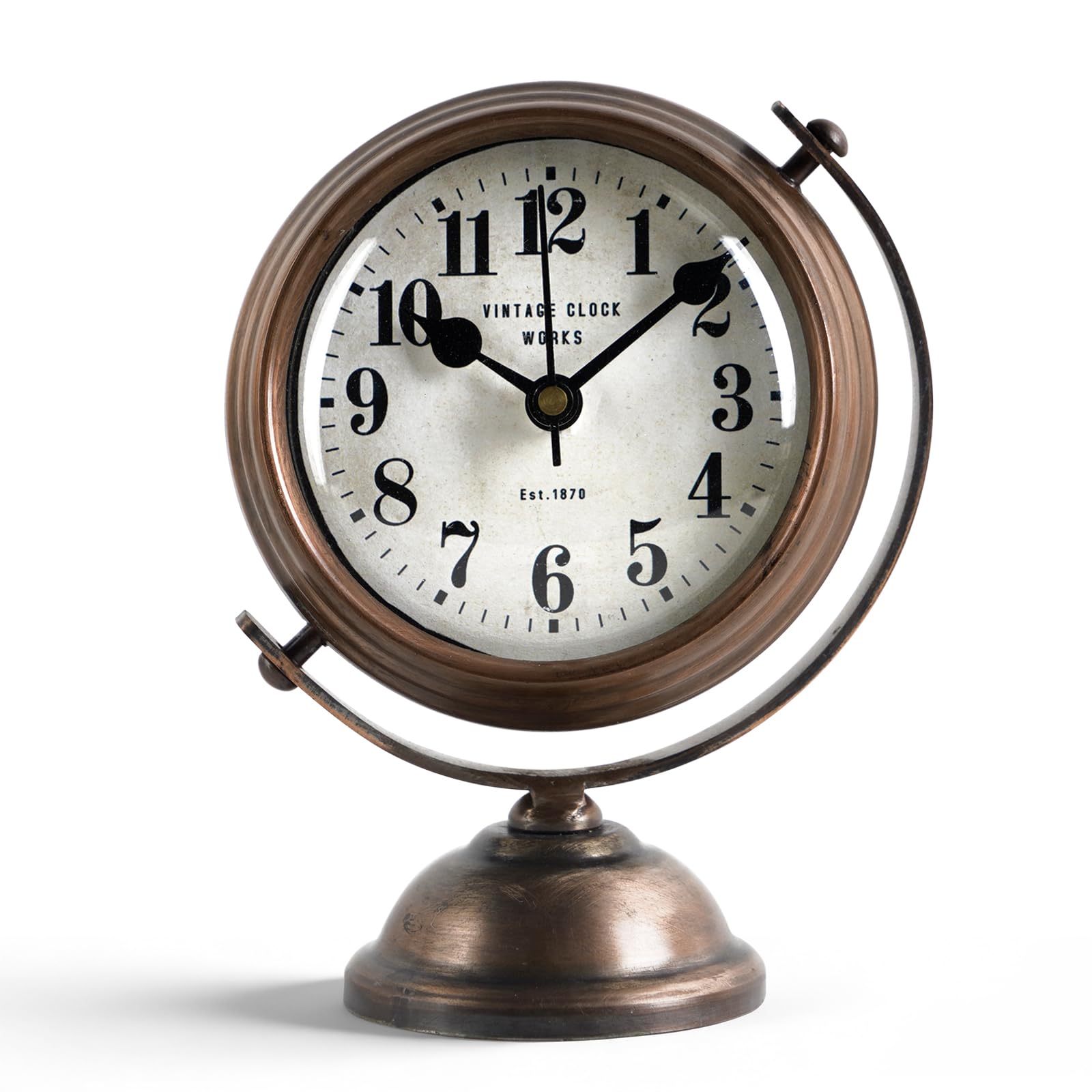 Reloj de mesa vintage decorativo para mesa de sala de estar NIKKY HOME