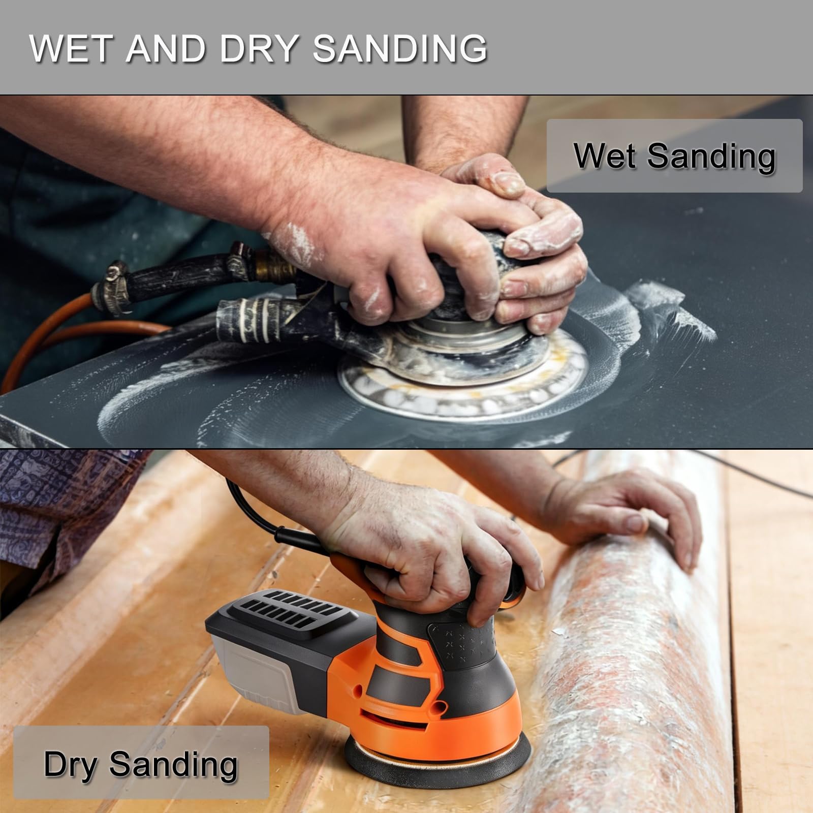 5 Inch Sanding Discs - 50 Pcs Hook & Loop -2
