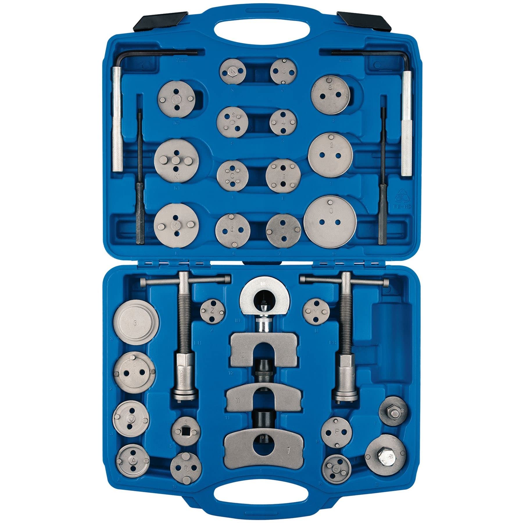 Draper 83717 – Pistón de freno viento vuelta kit, 39 piezas